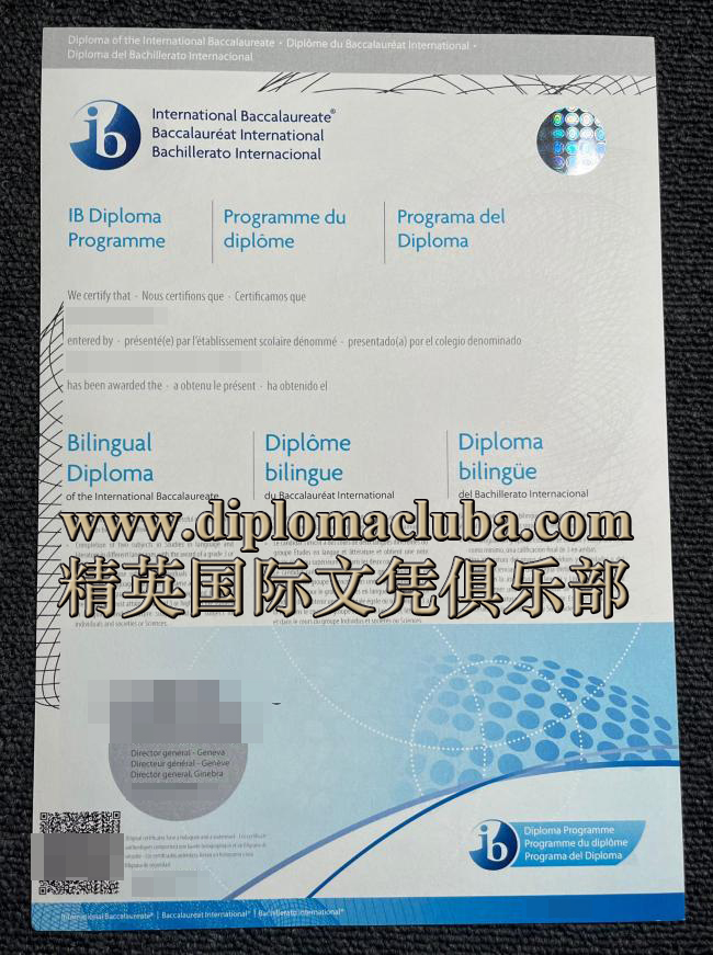 国际文凭项目证书