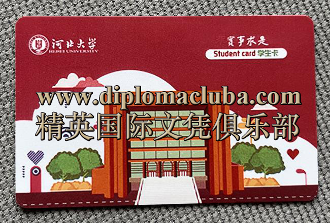 河北大学学生证背面
