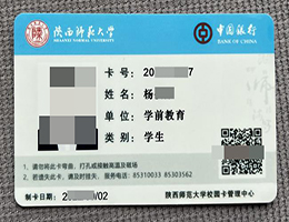 假冒陕西师范大学学生卡, buy Shaanxi Normal University Student Card