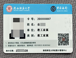 如何买陕西师范大学教工家属卡? buy a fake SNU Student Card