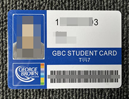 制作乔治布朗学院学生证 | 办理乔治布朗学院学生卡校园卡 | 定制GBC学生证卡片