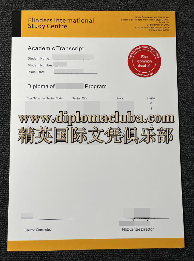 弗林德斯大学国际学习中心成绩单