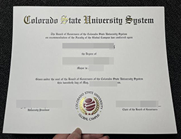 制作办理科罗拉多州立大学文凭 | 订做美国科罗拉多州立大学毕业证 | 在线购买高仿硕士文凭