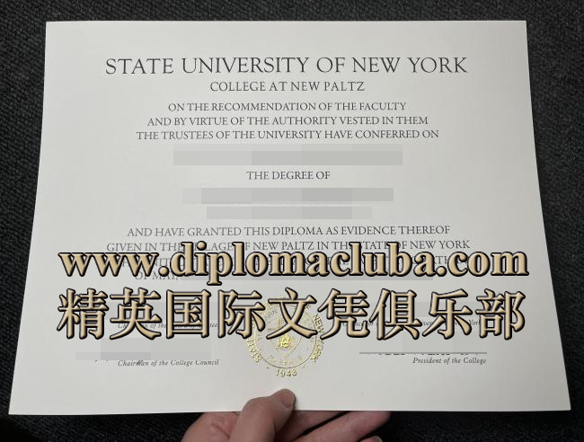 纽约州立大学新帕尔茨分校毕业证