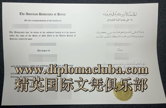 贝鲁特美国大学文凭