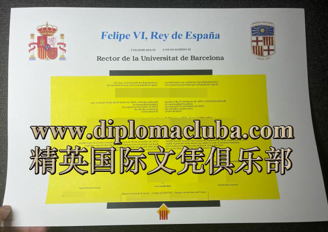 巴塞罗那大学文凭