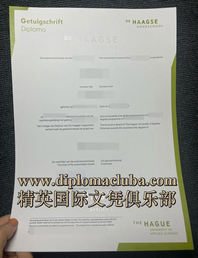 海牙应用科技大学毕业证