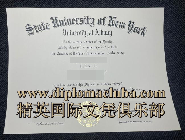 纽约州立大学奥尔巴尼分校毕业证