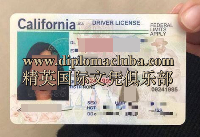 Federal limits only标识加州驾照
