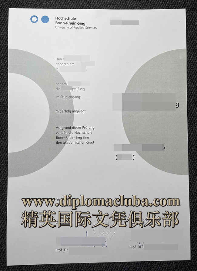 波恩-莱茵-锡格应用技术大学文凭