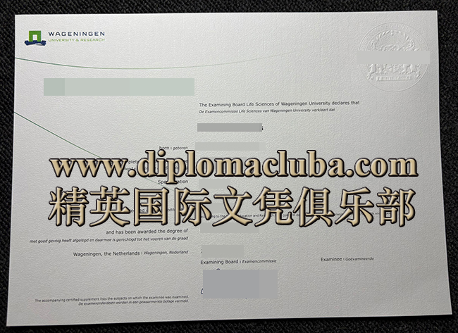 瓦赫宁根大学及研究中心文凭