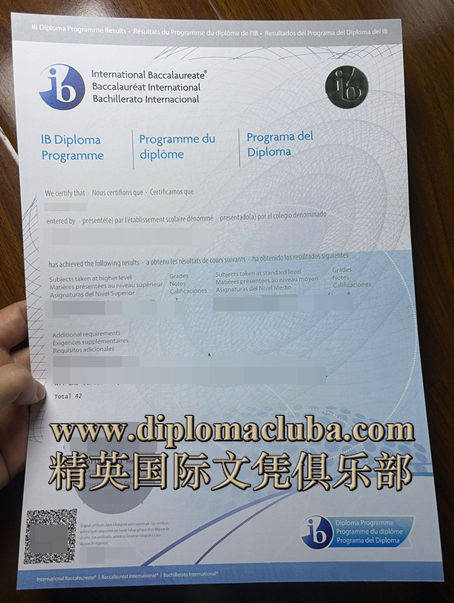 国际文凭项目成绩单