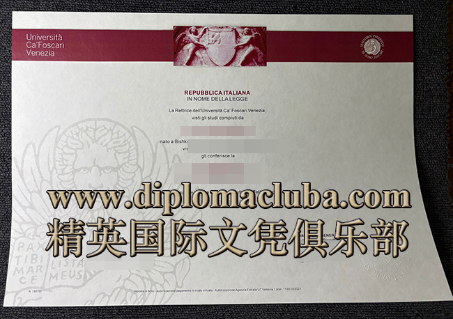 威尼斯大学毕业证