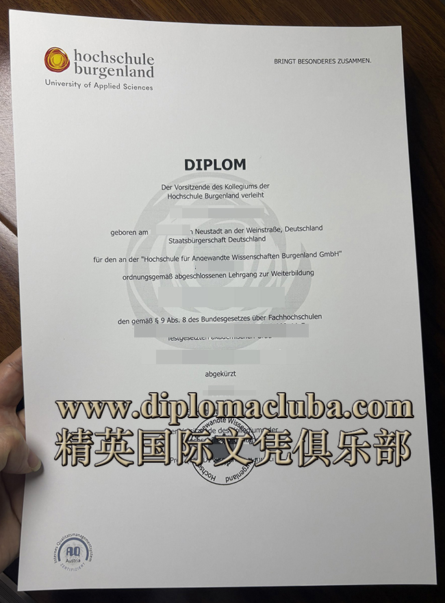 布尔根兰应用科学大学文凭