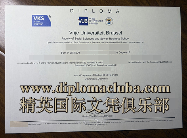 布鲁塞尔自由大学文凭