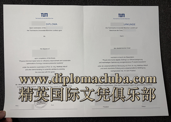 慕尼黑工业大学文凭
